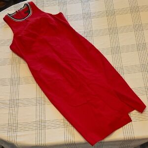 Banana Republic Vibrant Red Sleeveless Midi Dress